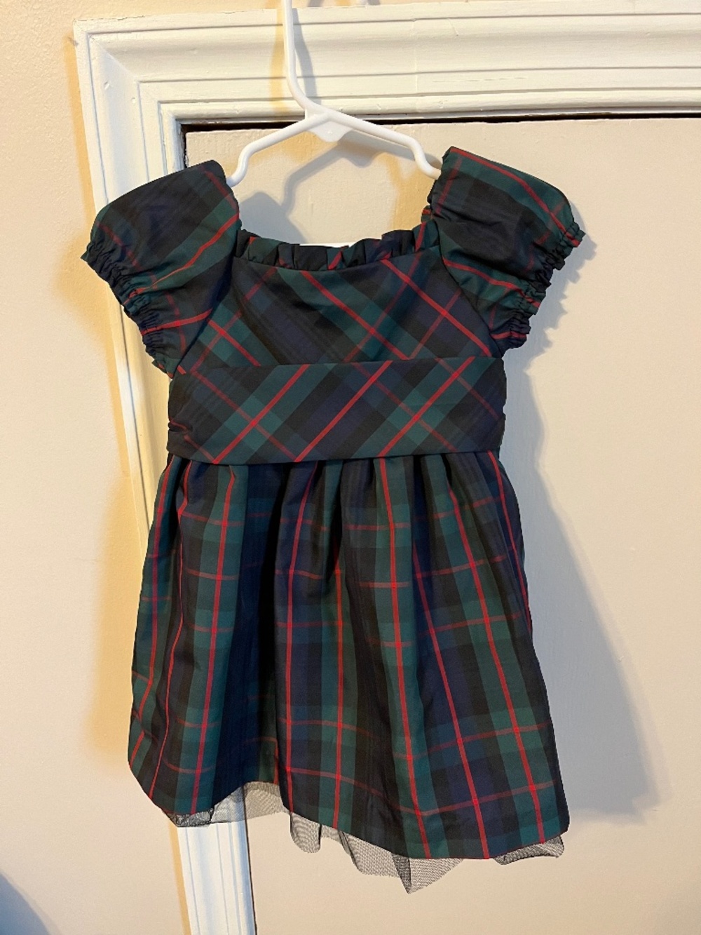American Living Blue/Green Plaid Christmas/Holiday Dress Size 18 Months